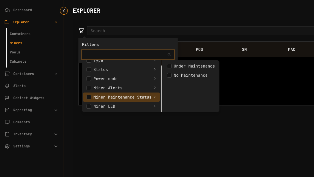 Filter for Removal